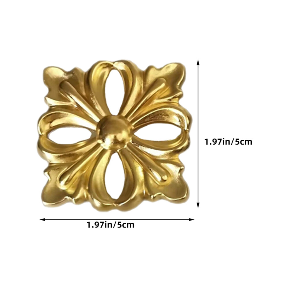 4Pcs Furniture Appliques Cabinet Door Zinc Alloy Appliques Furniture Decors