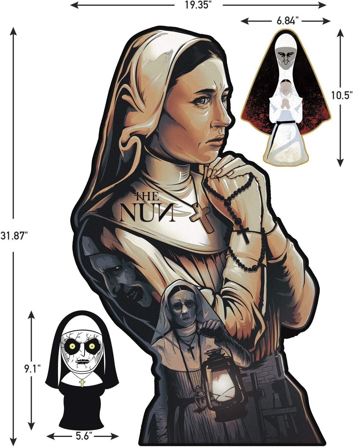 Trends International Full Color Wall Decal The Nun – Large 22" x 34" x 0.02"