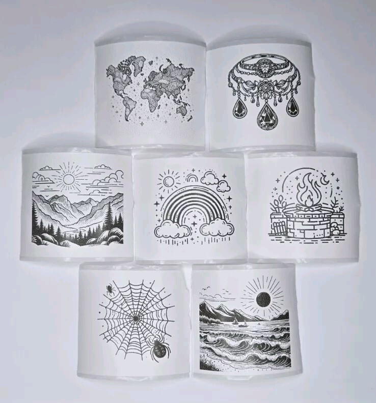 Laser Printed Spiritual Energy Stickers