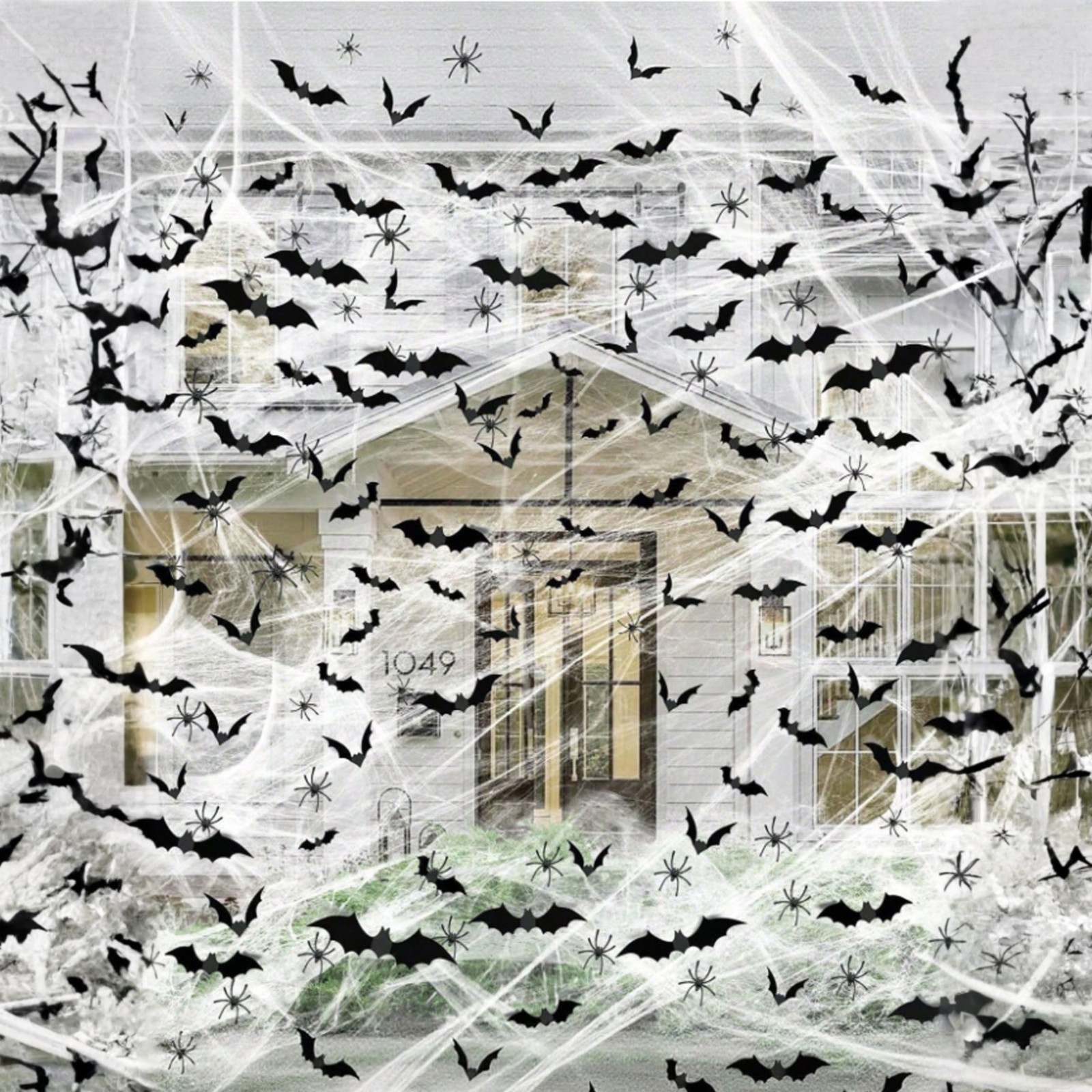 3D Bat Stickers 4 Sizes DIY Wall Halloween Decor Scary Bats For Haunted Home New