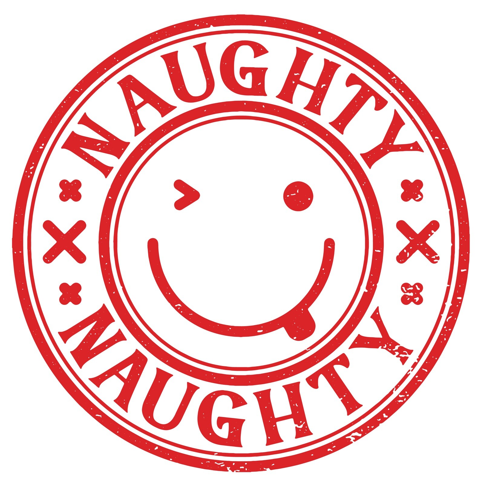 Christmas Sticker (2 inch) Packing Delivery For Shipping Naughty Cute Present
