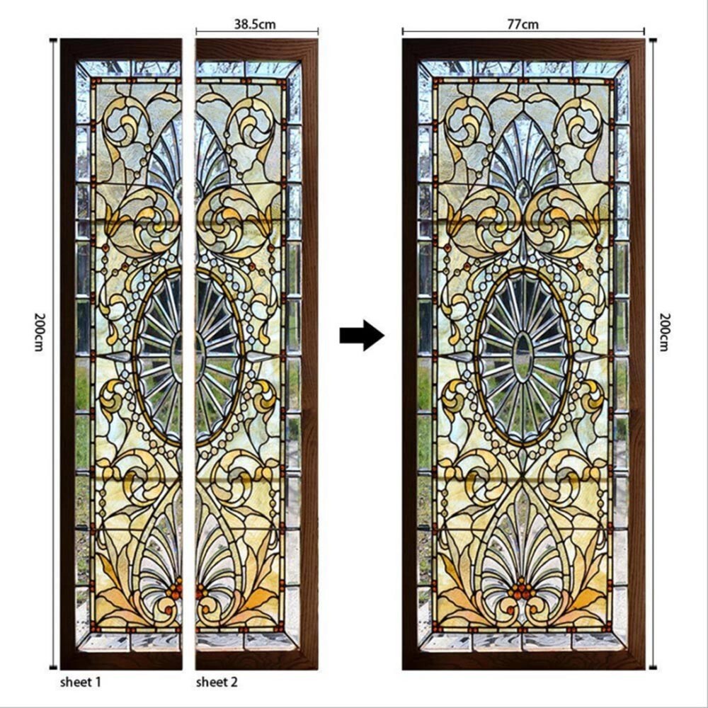 1KIT Convenient Wall Sticker Door Home Living Room Murals PVC Removable
