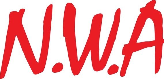 Compatible NWA 3" Wide Vinyl Decal Sticker 8 per order red