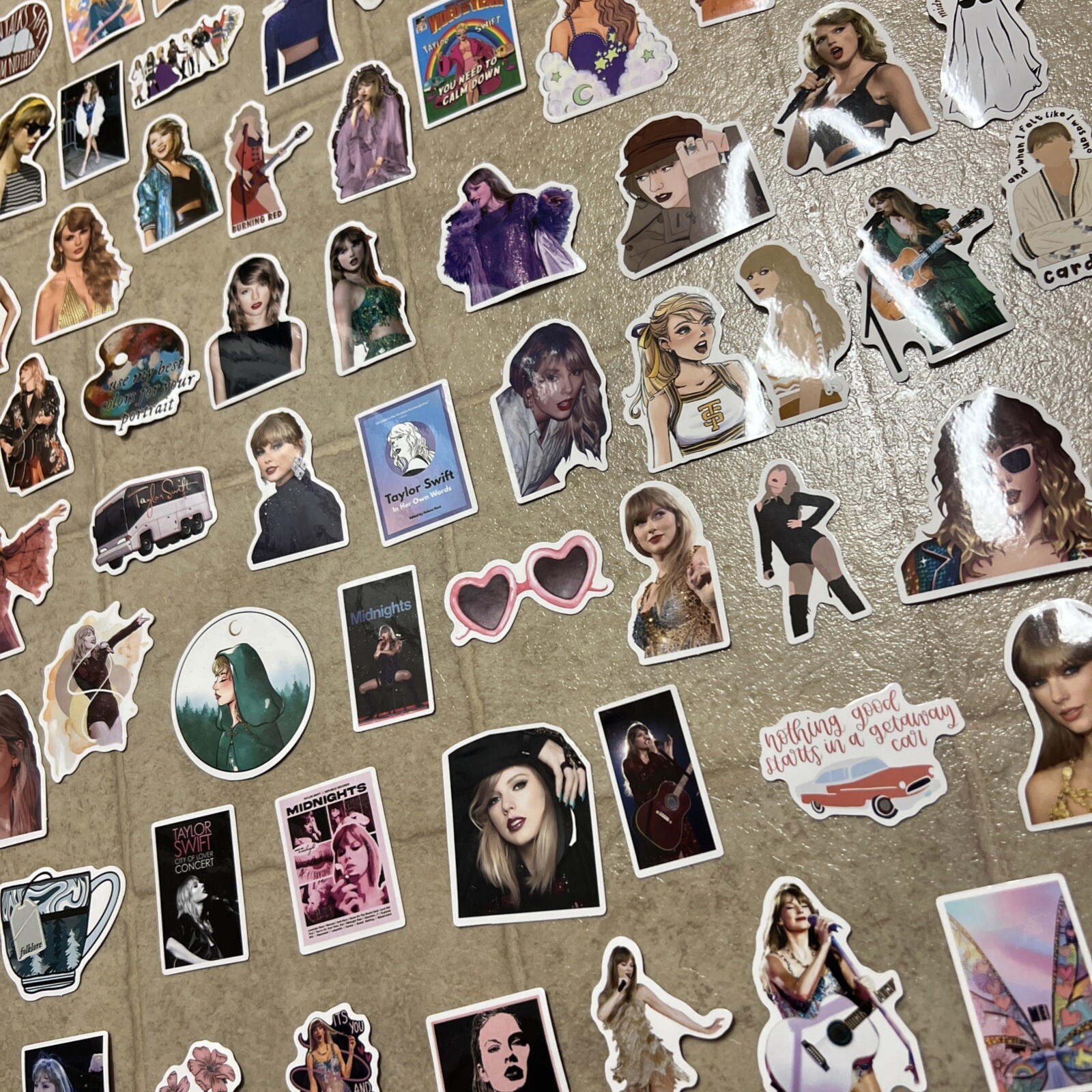 100 Piece Taylor Swift Stickers Laptop Luggage Decals Dope Wall Sticker Lot D