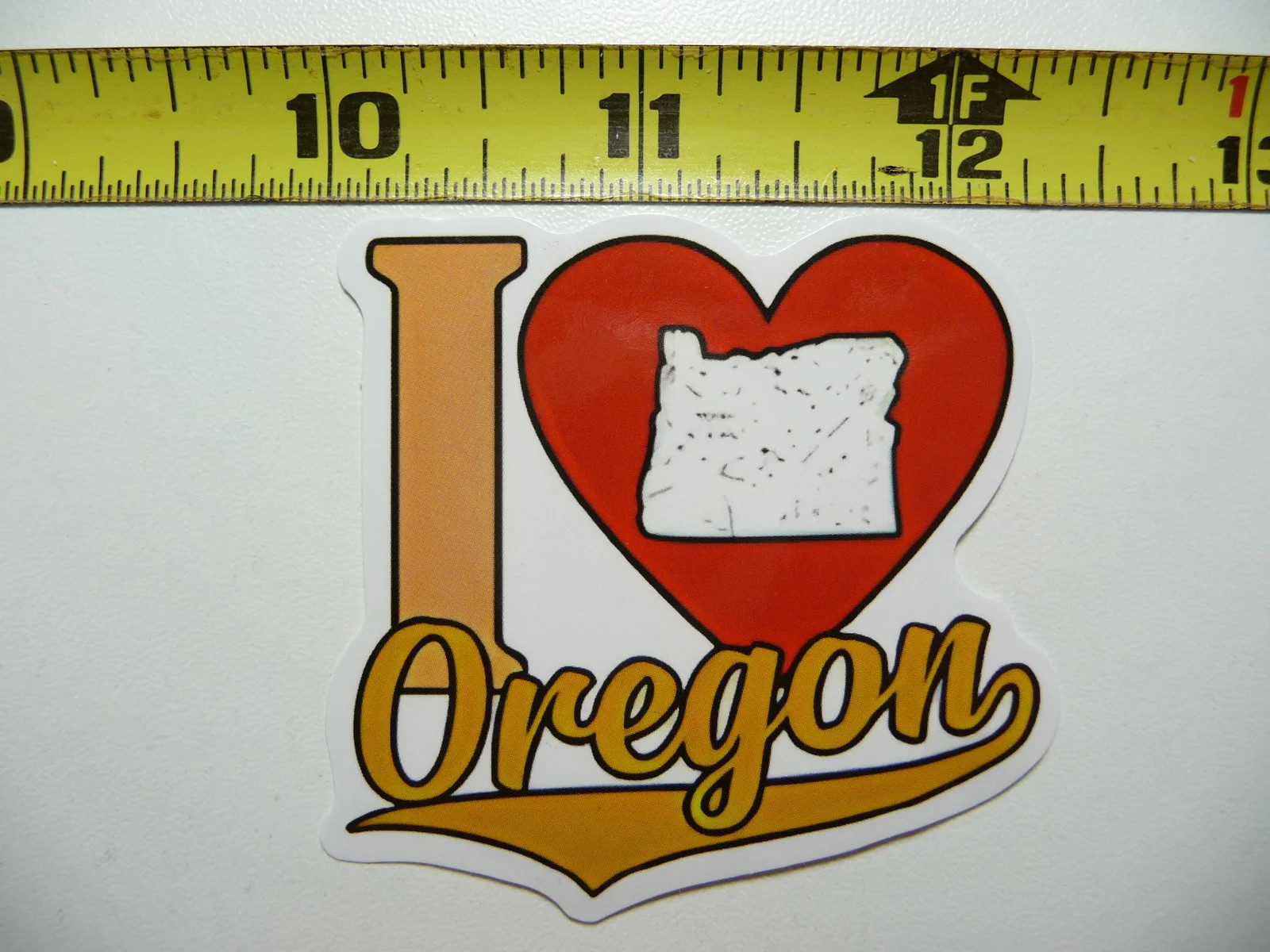 I LOVE HEART OREGON STATE OUTLINE SMALL STICKER DECAL PRIDE TRAVEL MEMORIES