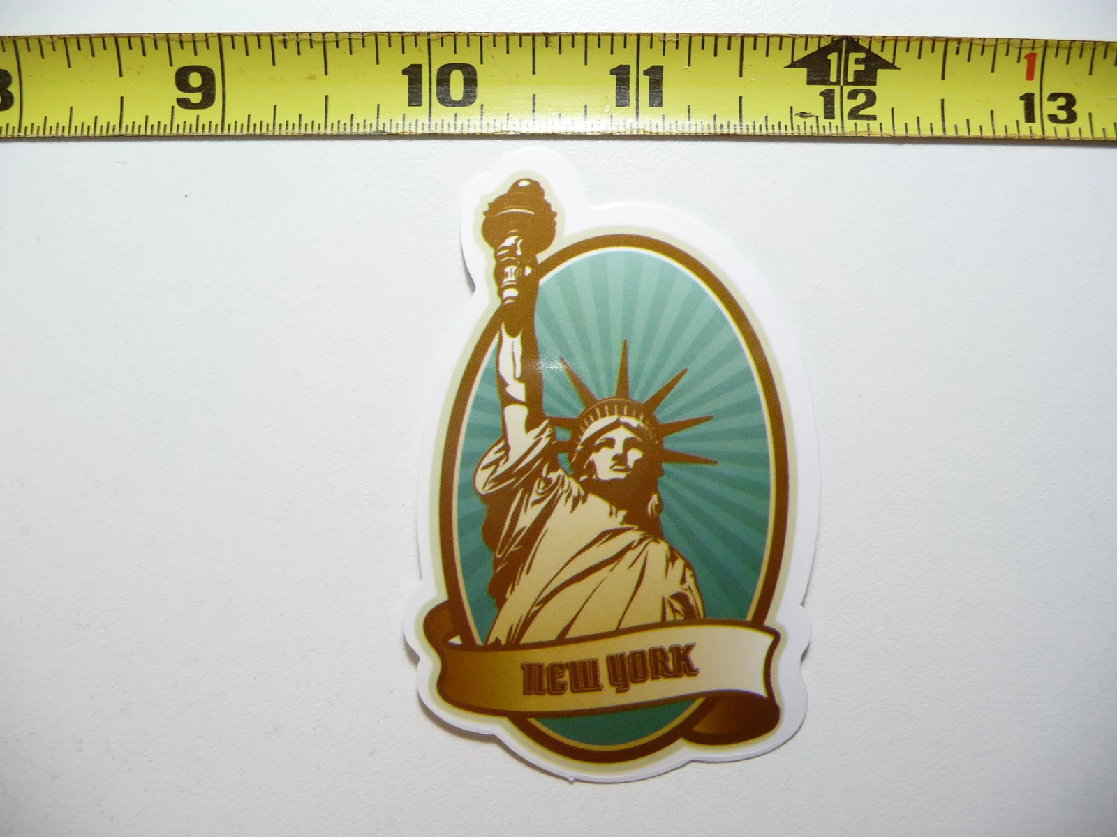 NY NEW YORK CITY STATUE LIBERTY WATER VIEW SMALL STICKER DECAL TRAVEL VACATION