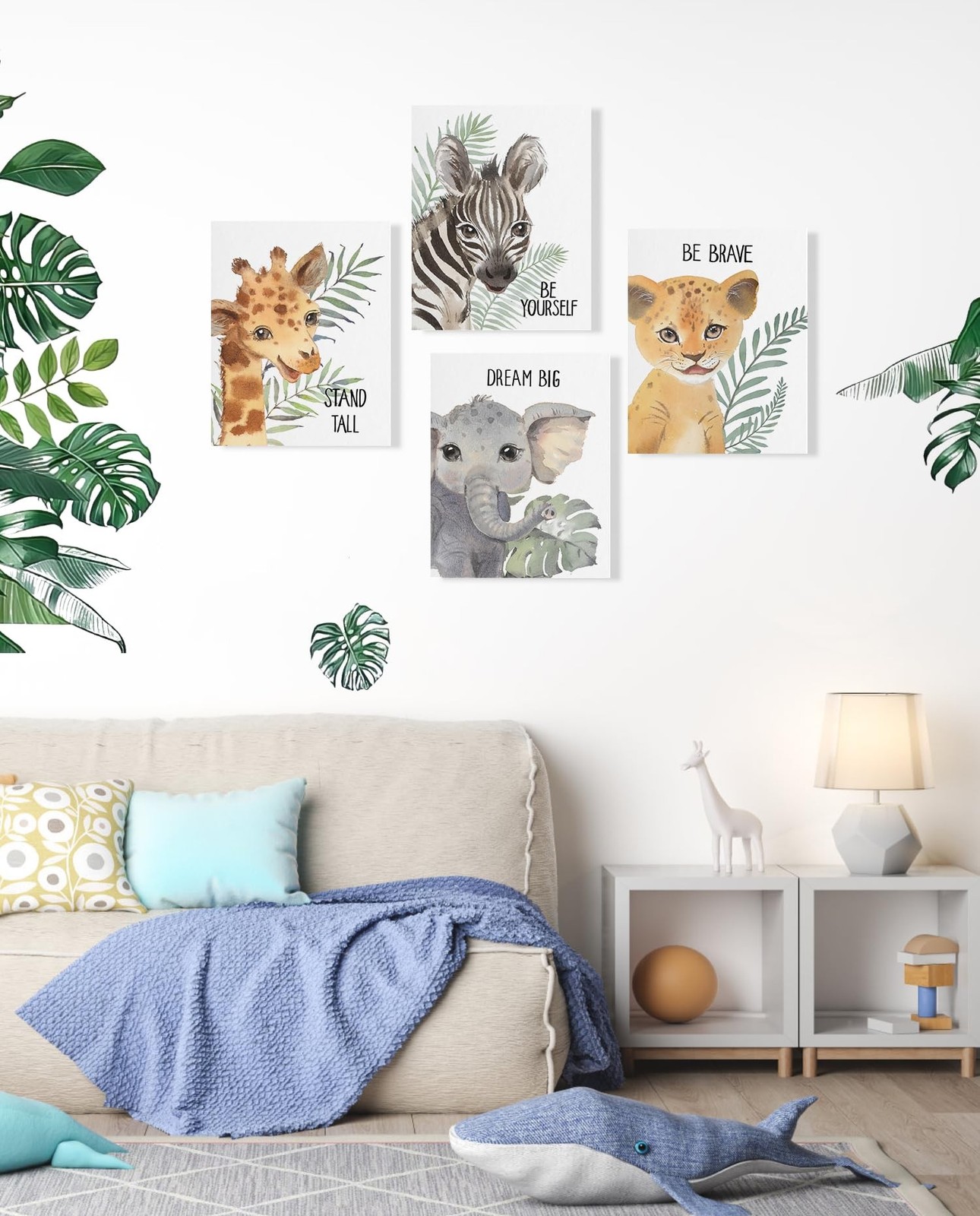 Safari Animal Nursery Wall Decor: Jungle Animal Print for Baby Boy Girl, Insp…