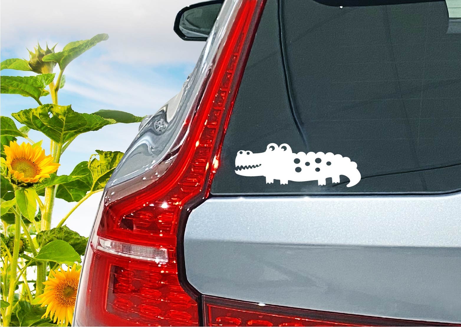Alligator Decal Sticker Cute Teeth Smile Florida Wildlife Non Political Gator