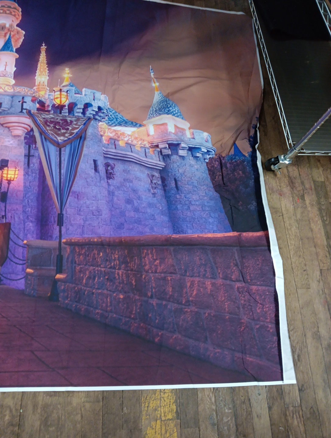 WALL MURAL PRINCESS DISNEY CASTLE BEDROOM VINYL GRAPHIC Tapestry Vinyl 72"x60"
