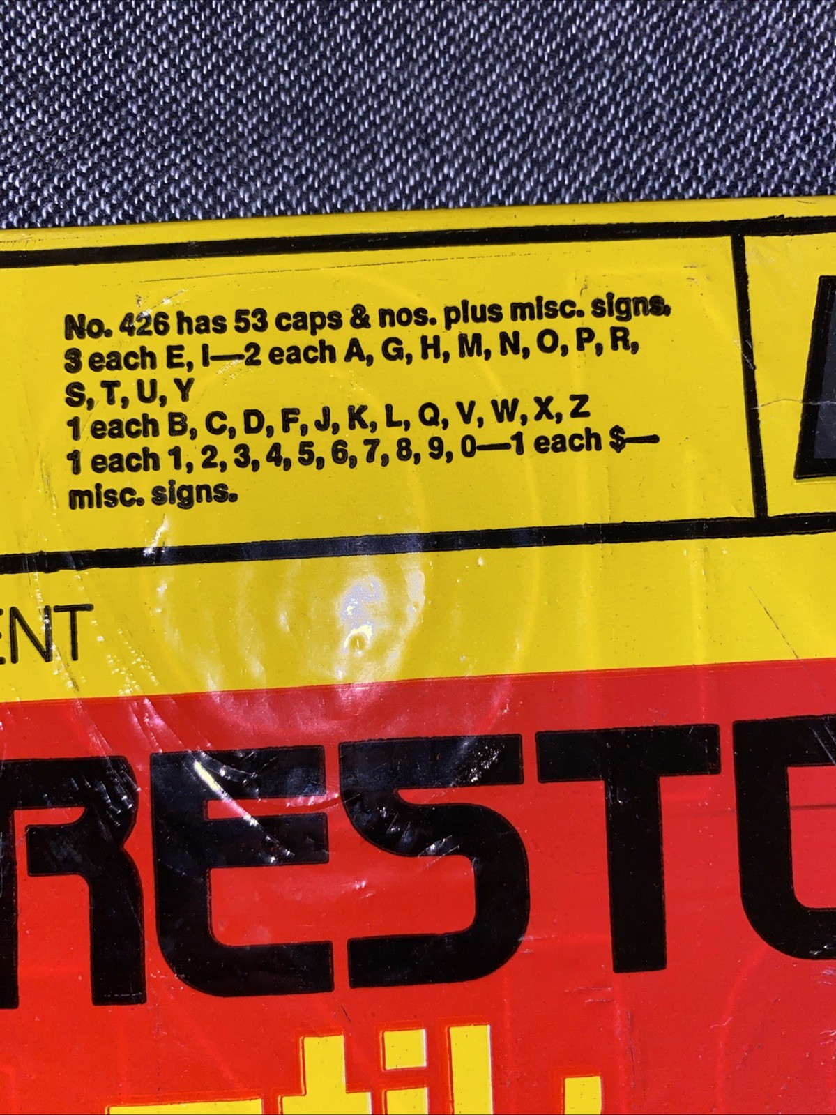 Vintage Presto Stik 2” Vinyl Plastic Letters – Helvetica Lot Of 3