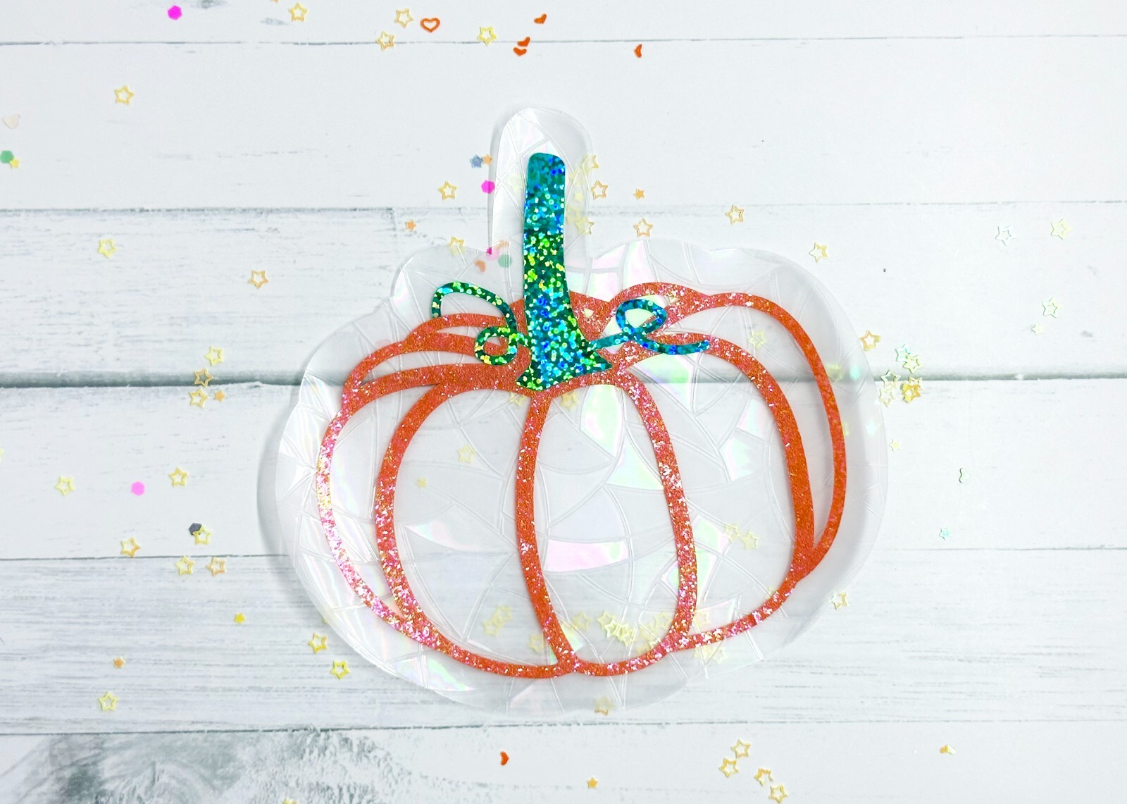 Pumpkin Suncatcher Sticker Window Cling Decal Rainbow Maker Prism