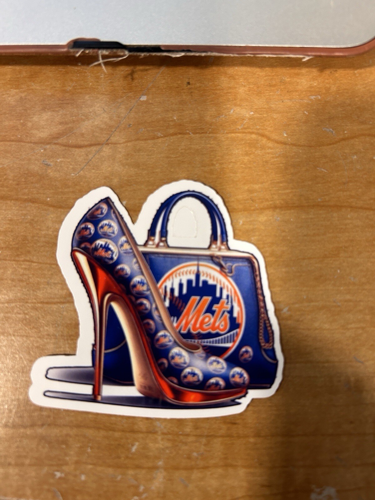 Mets Or Yankees High Heel Sticker