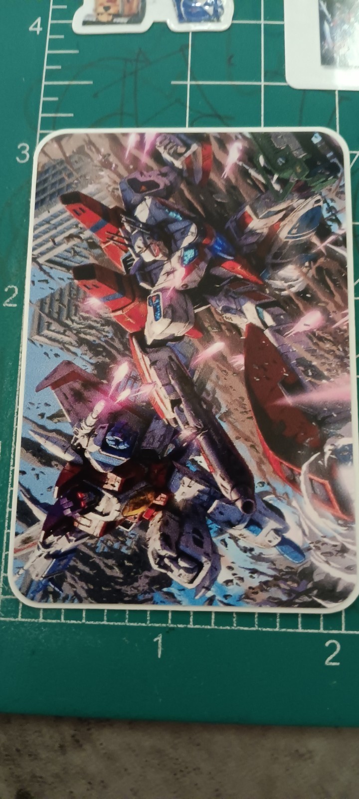 TRANSFORMERS X STARSCREAM VS (G1) SKYFIRE X VYNIL HIGH-GLOSS STICKER X 3X2 INCHs