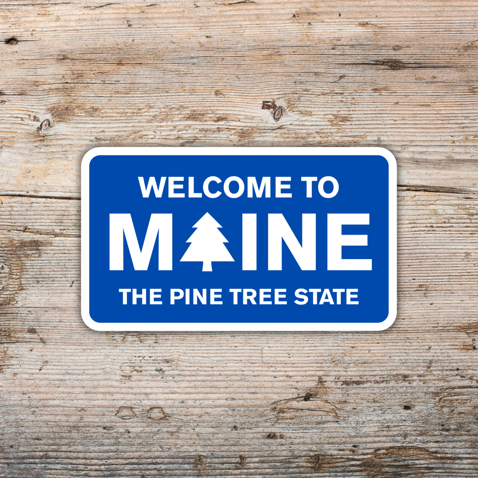 Welcome to Maine Sticker The Pine Tree State Vinyl Decal Waterproof Travel