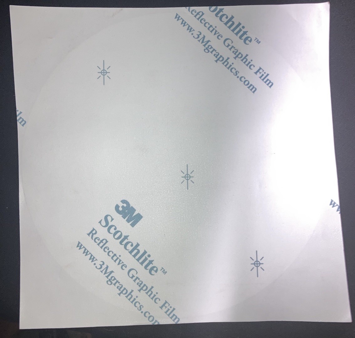 Reflective white Mountain Apache Tribal Seal sticker 8 Inches