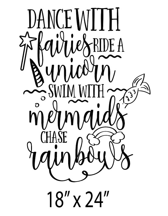 DANCE WITH FAIRIES…Cute wall decals – FREE SHIPPING!