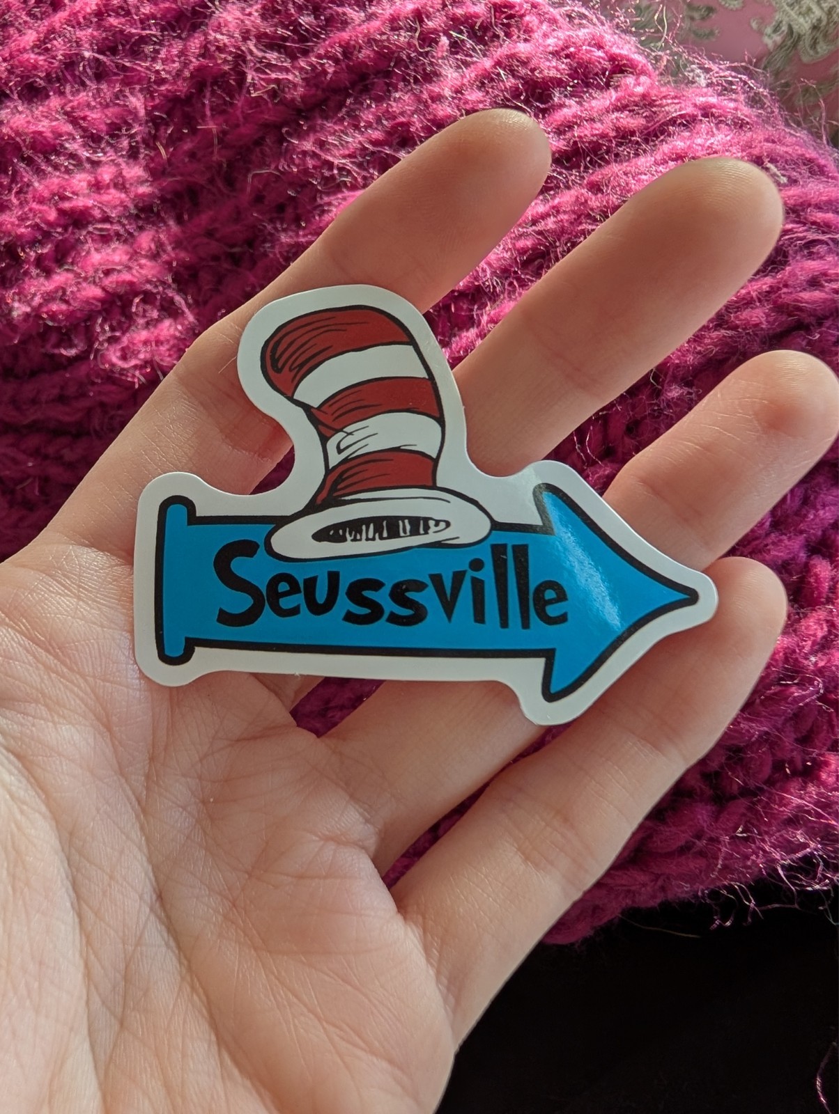Dr. Seuss Sticker, Cat in hat