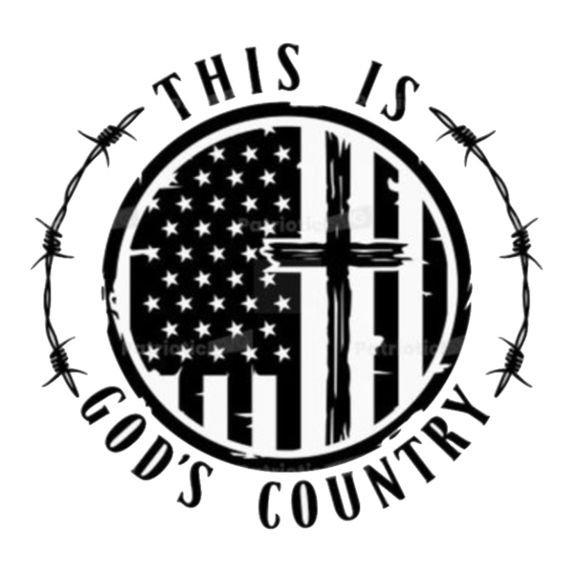 This Is God's Country – Vinyl Decal Car Window Yeti Travel Coffee Mugs Laptop
