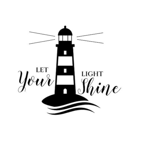 Let Your Light Shine Lighthouse NOK Decal Vinyl Sticker |Cars Trucks Walls