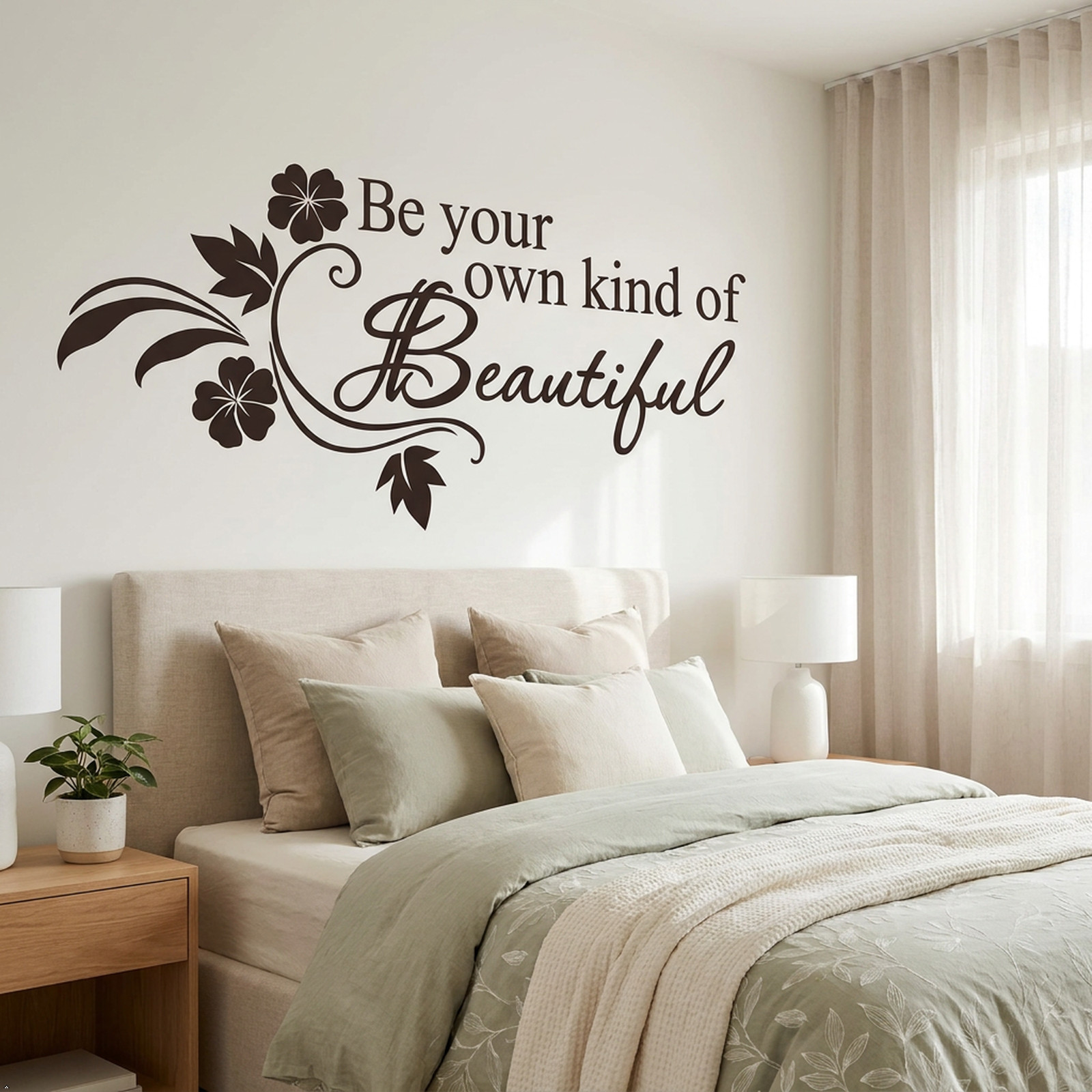 Be Your Own Kind of Beautiful vinyl Wall Art Sticker Wall Decals Home Art Decor