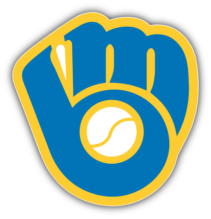 Milwaukee Brewers MLB Baseball Sport Logo Car Bumper Sticker Decal "SIZES"