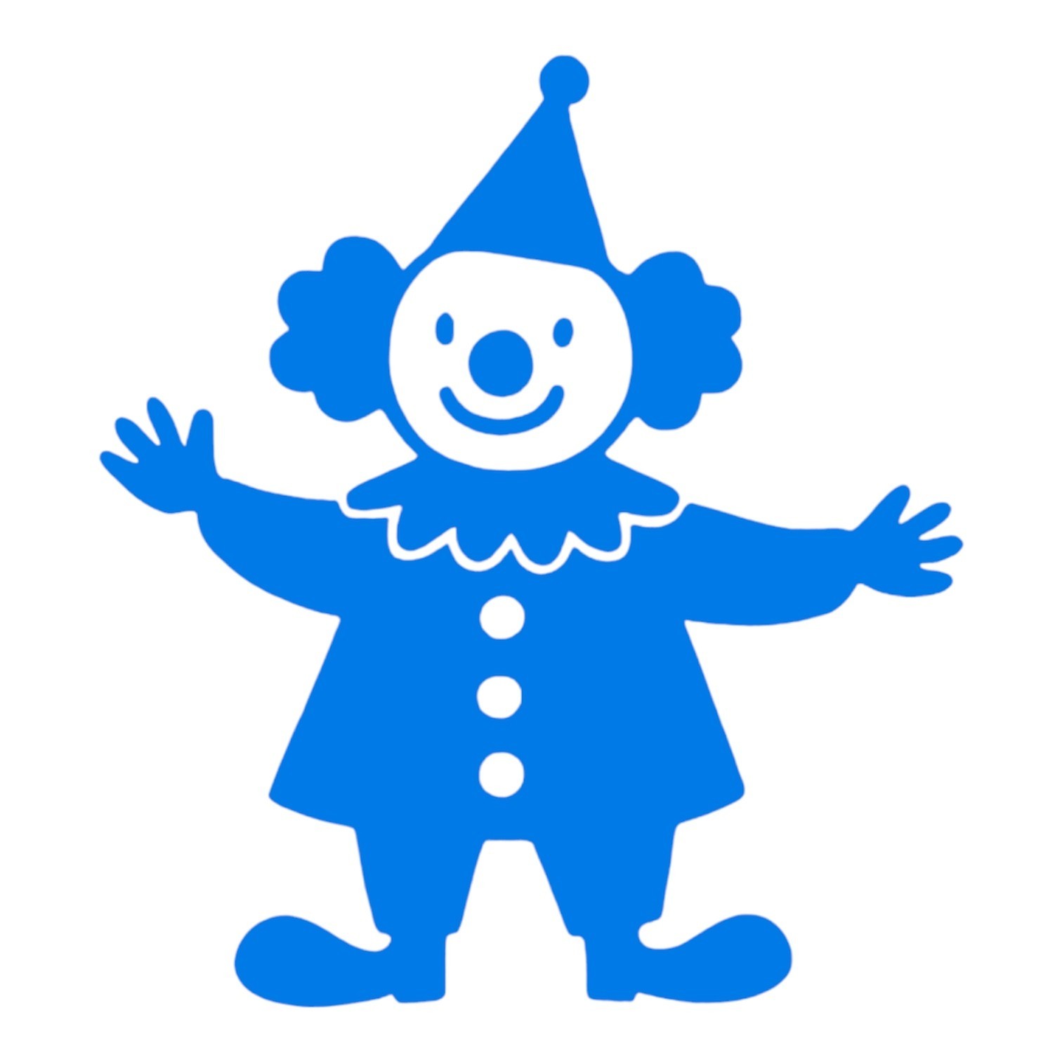 Happy clown Decal for car Windows Laptops most Smooth Surfaces
