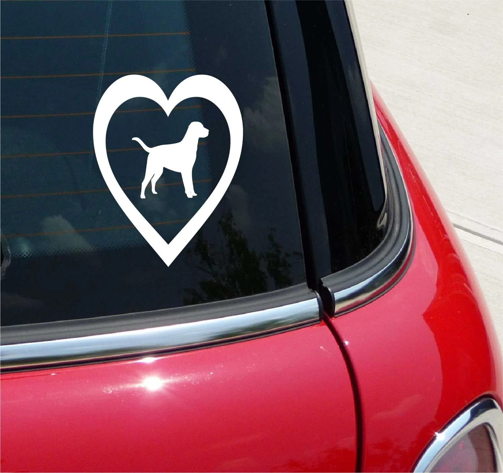 LAB IN HEART LABRADOR RETRIEVER LOVE MY PET DOG GRAPHIC DECAL STICKER DECOR
