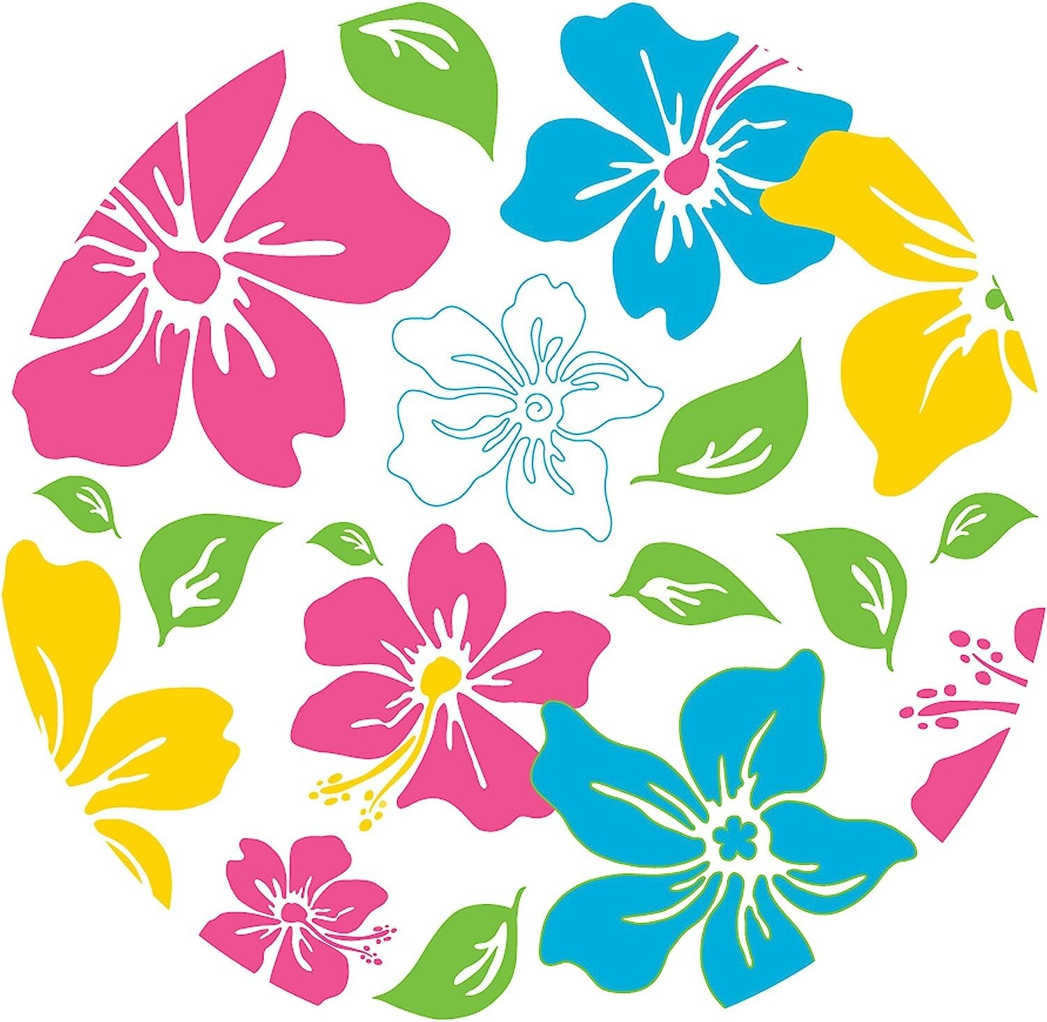 Island Fusion Pink Wall Pops! 5 Removeable Dots