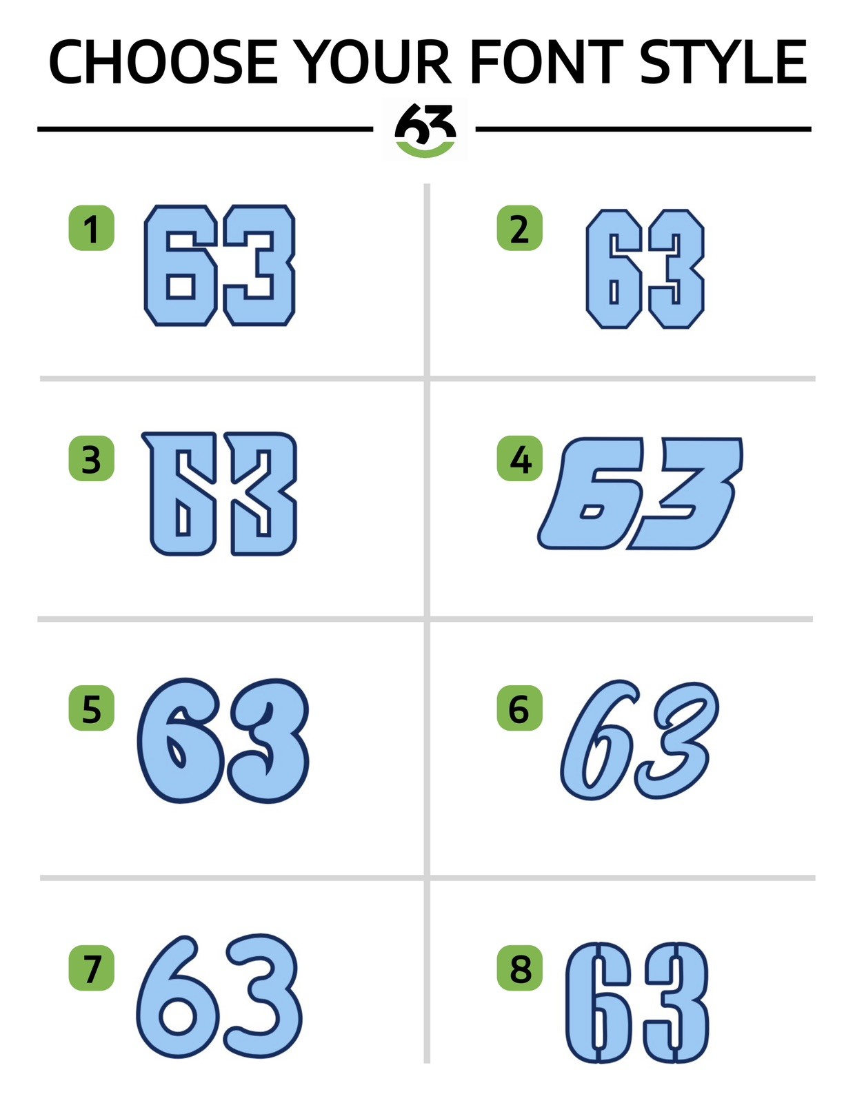 Set of TWO personalized Vinyl Sports Helmet Number Decals Baseball Softball