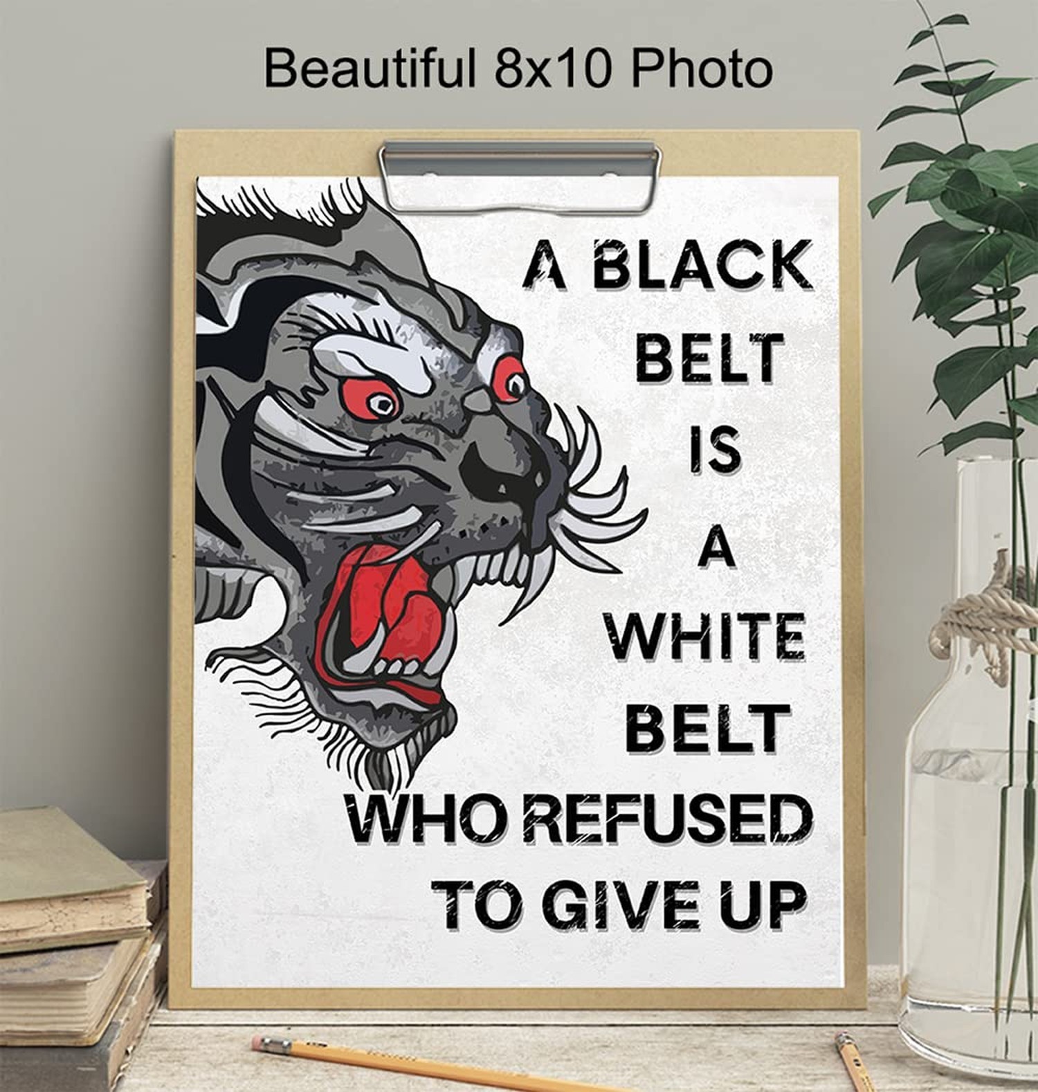 Martial Arts Motivational Wall Decor Art Print – Home, Studio or Dojo Decorat…