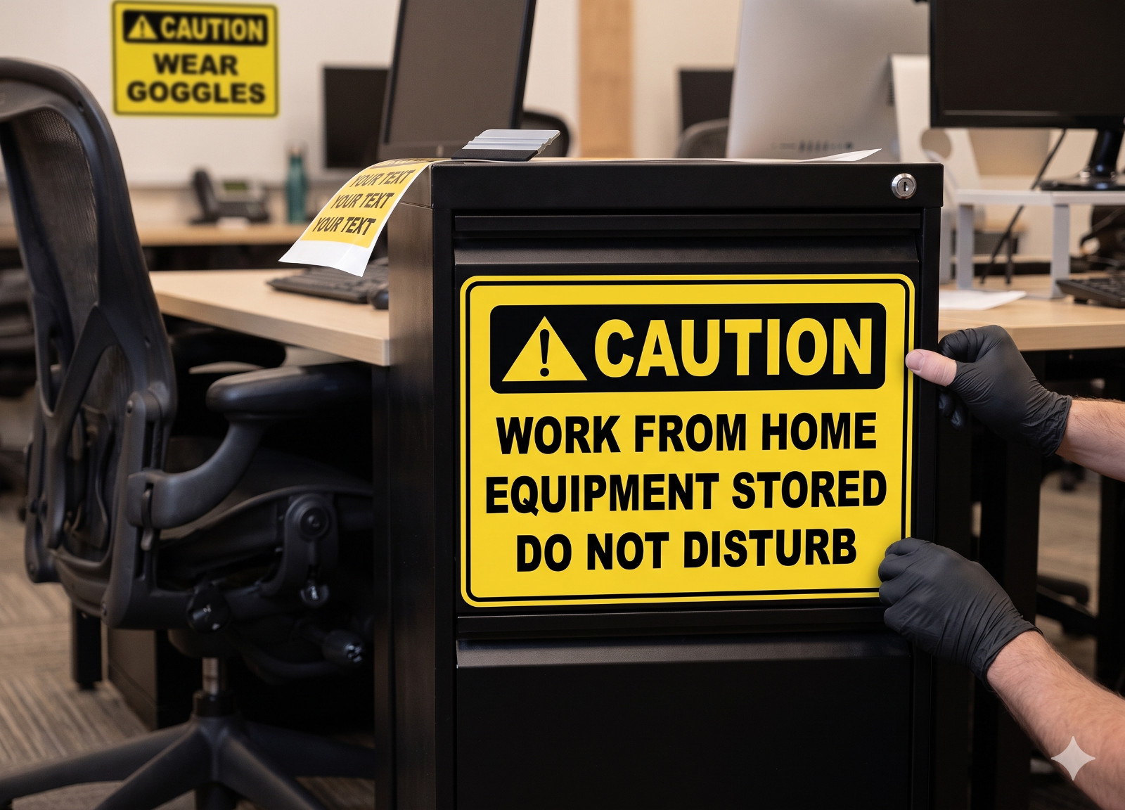 CAUTION CUSTOM TEXT DECAL SAFETY SIGN STICKER NOVELTY SAFETY Warning Alert