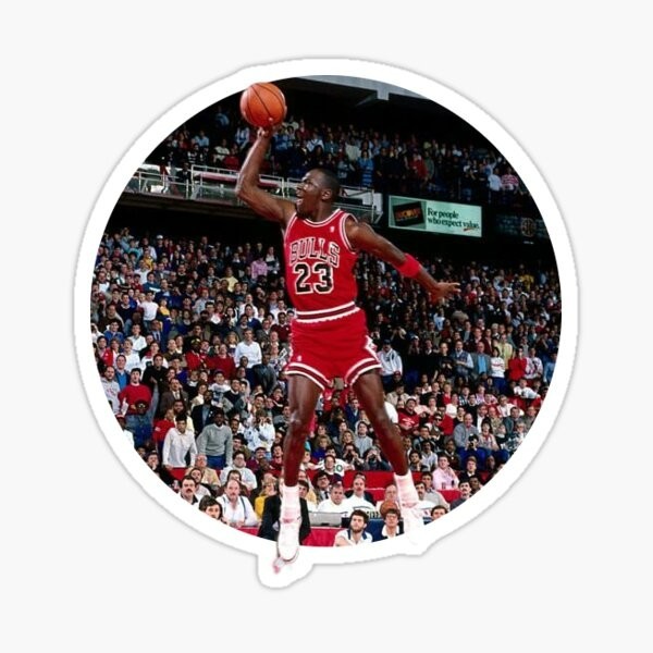 michael jordan basketball nba Sticker Gloss Laminate l Waterproof uv resistant