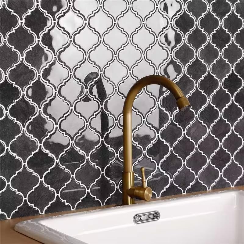 Arabesque Peel and Stick Backsplash for Kitchen, Thicker Design 3D Self Adhes…