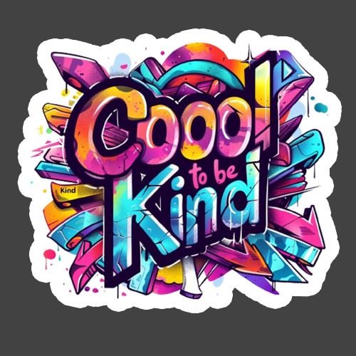 Kindness Sticker Vinyl Decal Cool To Be Kind Graffiti Positive Quote Gift