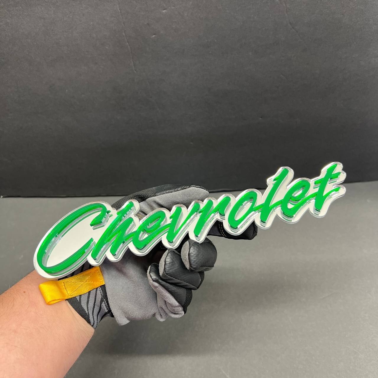 Custom Laser Cut Acrylic Emblem Badge for Car–MultiColor Personalized Name