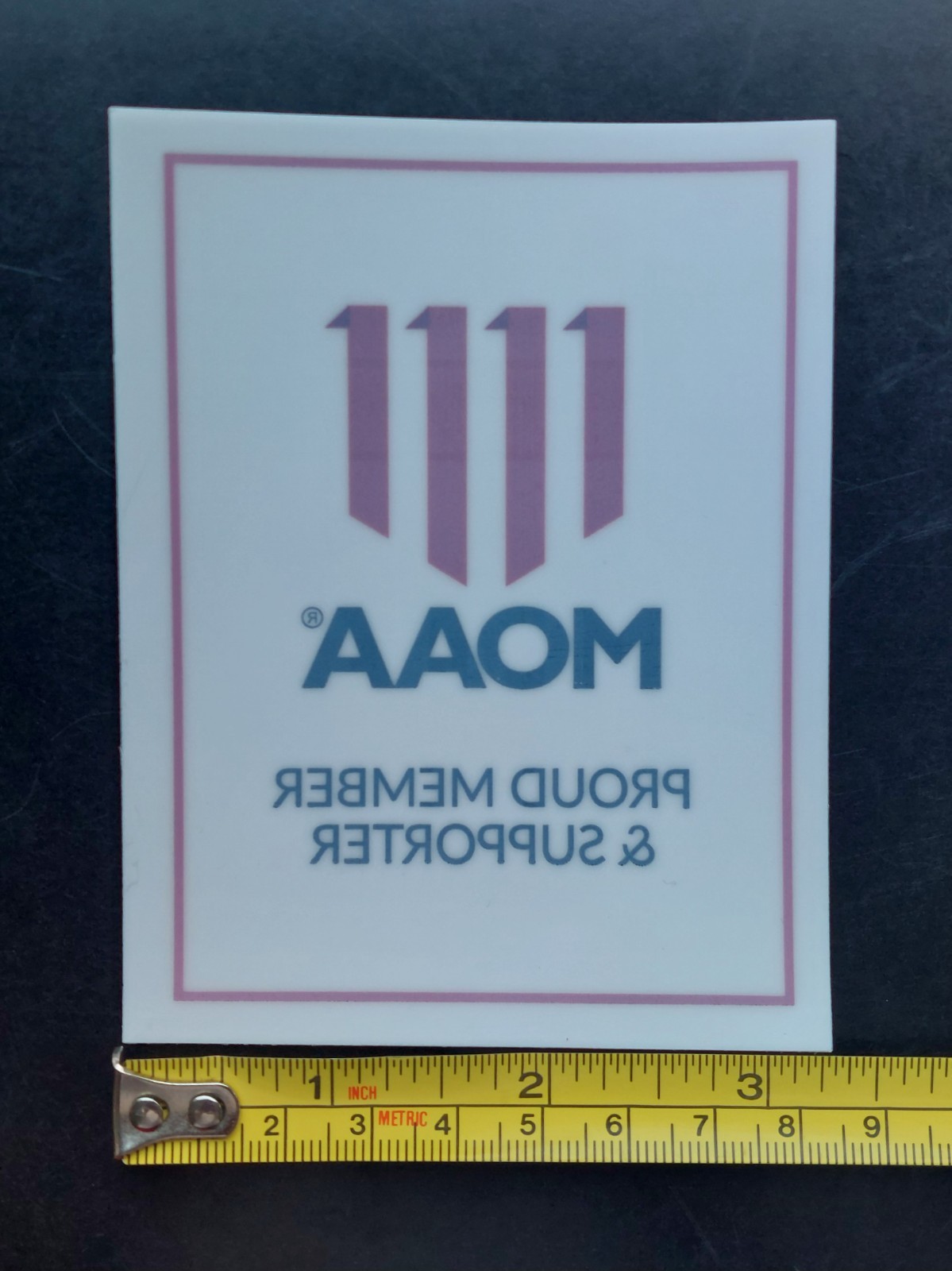 Military Officers Assoc of America MOAA Reverse-Cut Inside Window Vinyl Decal