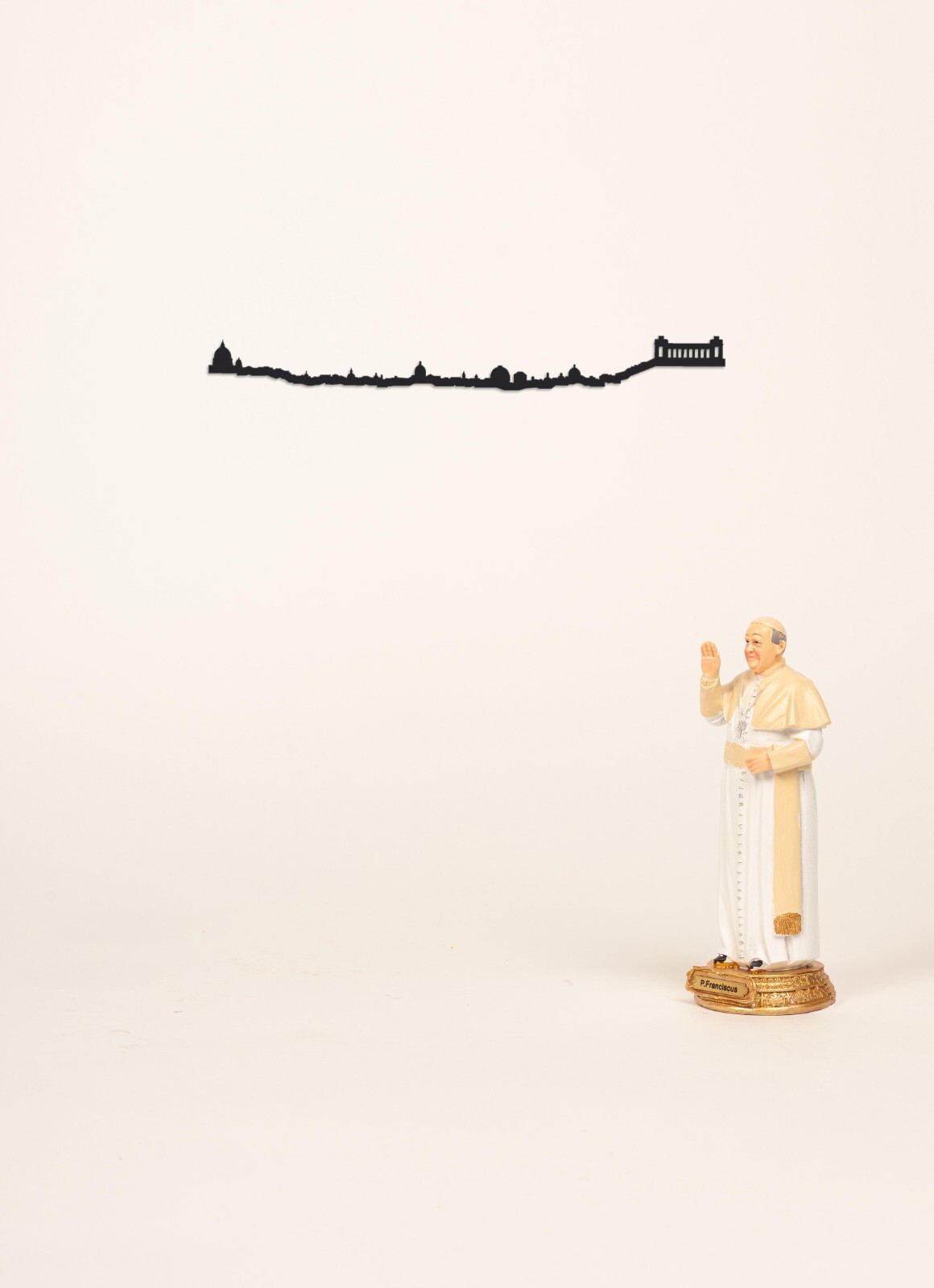 THE LINE | Rome City Skyline Decoration in Black
