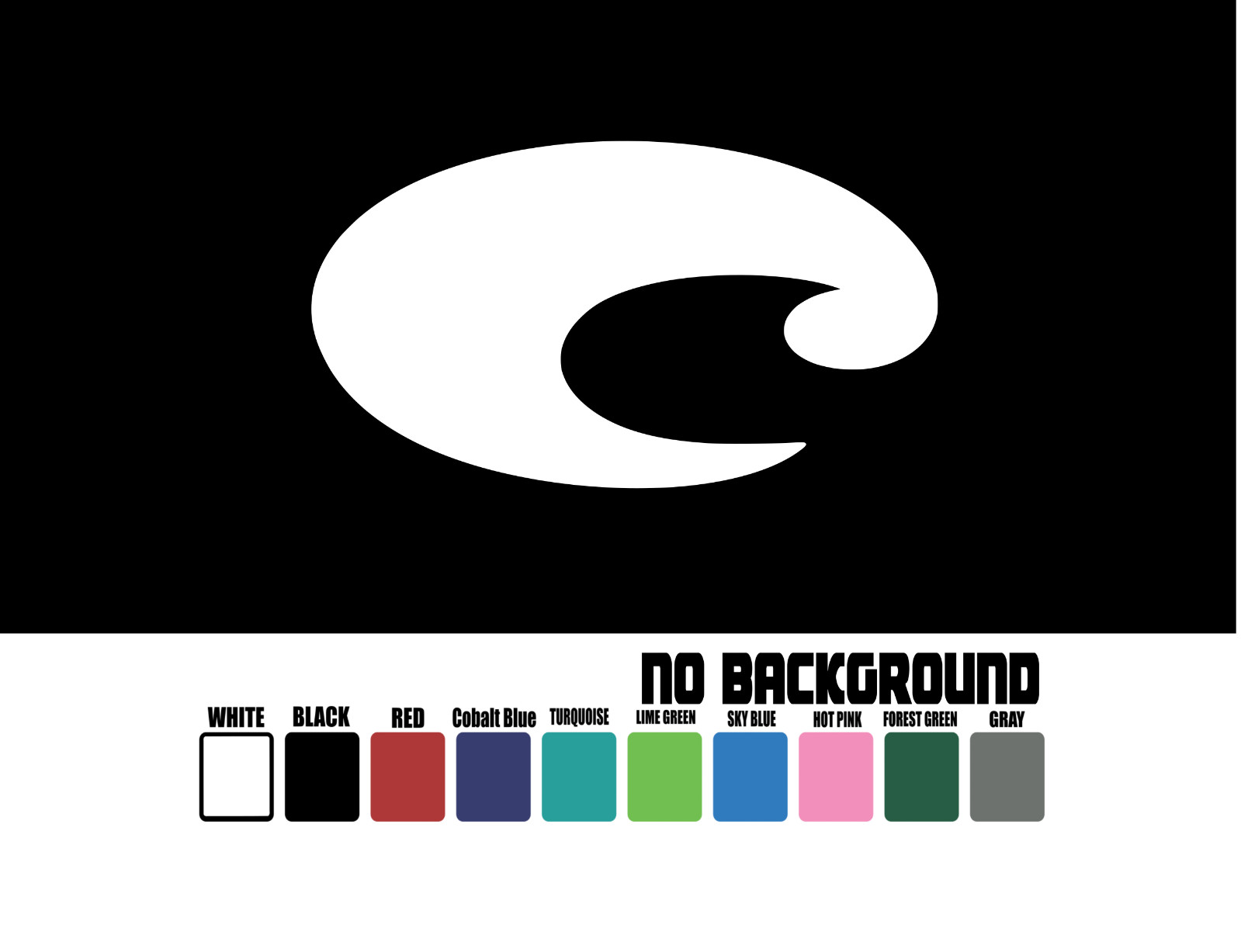 COSTA Logo Vinyl Decal Sticker Die Cut Window Car Truck Laptop Door Wall