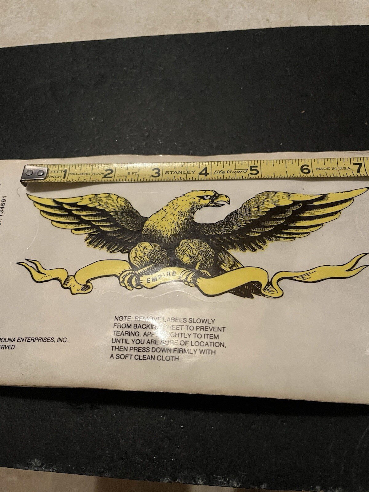 Vintage furniture Empire Eagle Decal Sticker PN 134591 Item Lot of 8