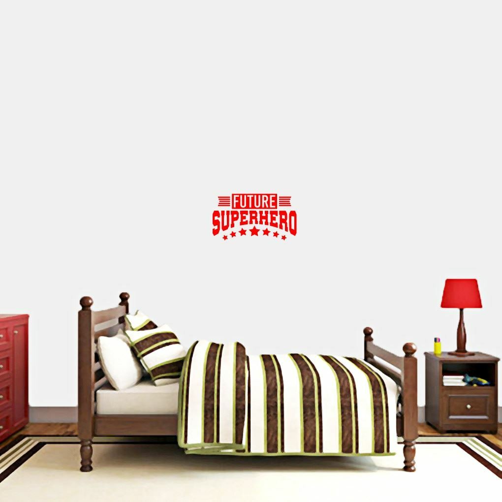 Future Superhero Wall Decal – Kids, Teens, Bedroom, Playroom, Wall Sticker, Art