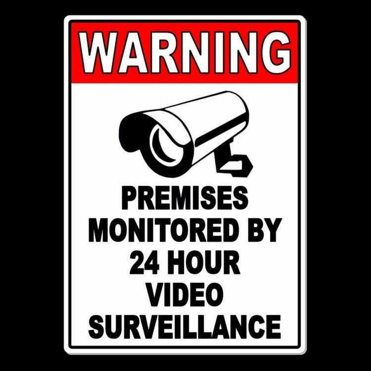 Property protected by video surveillance warning security camera Sign / Decal