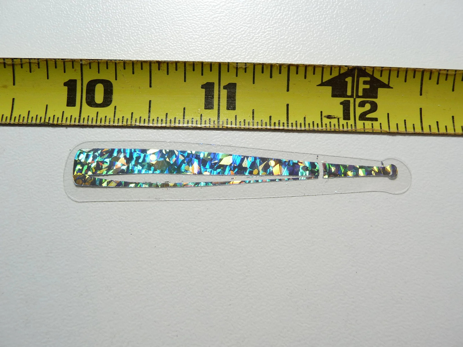 HOLOGRAPHIC BASEBALL SOFTBALL BAT SMALL STICKER DECAL SPORTS ATHLETICS CONTEST
