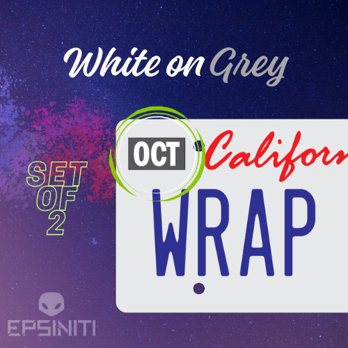 ANY MONTH – California License Plate Wrap DIY Month Sticker