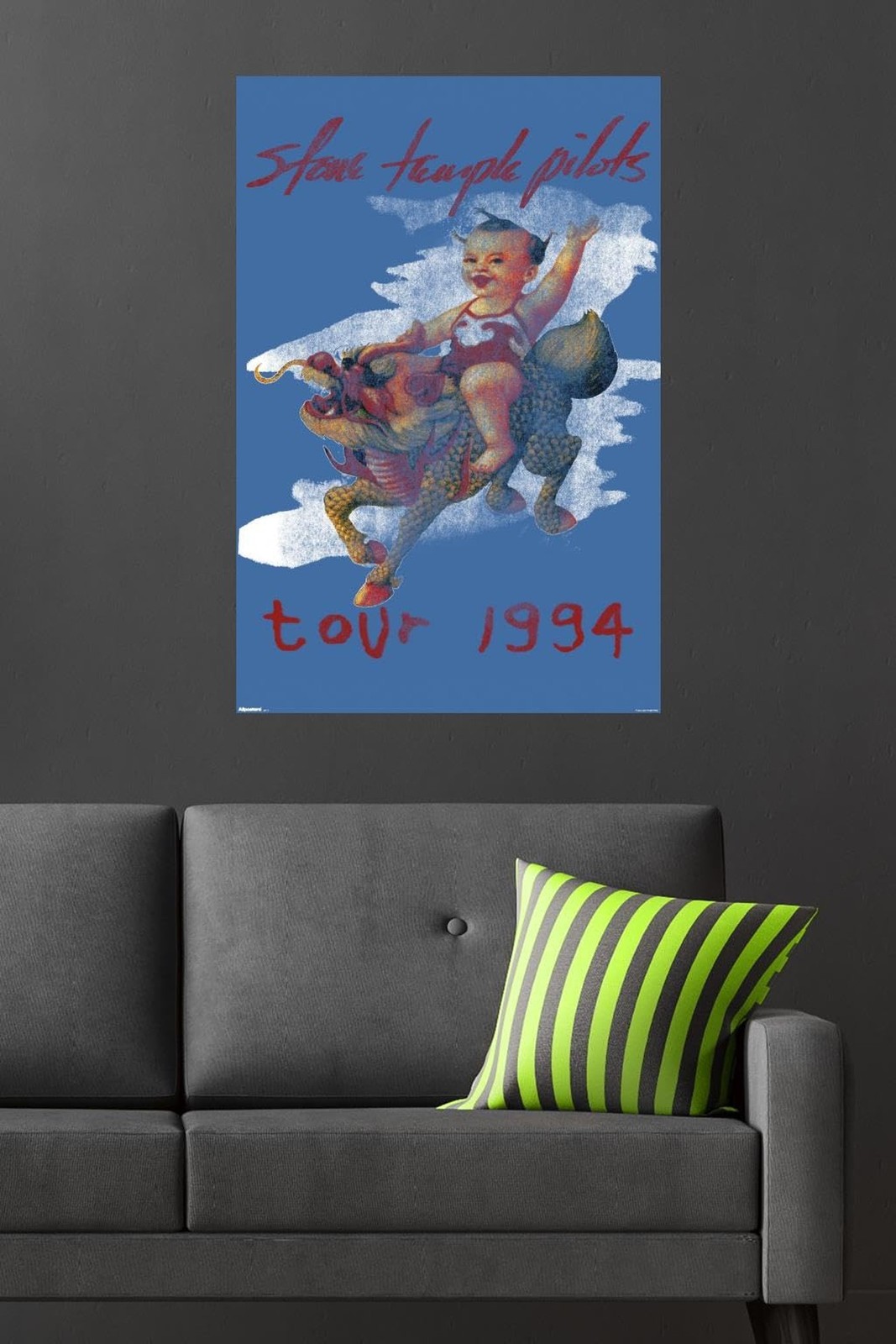 Stone Temple Pilots – Purple Wall Poster, 34L" x 22.4W", Premium Unframed Ver…