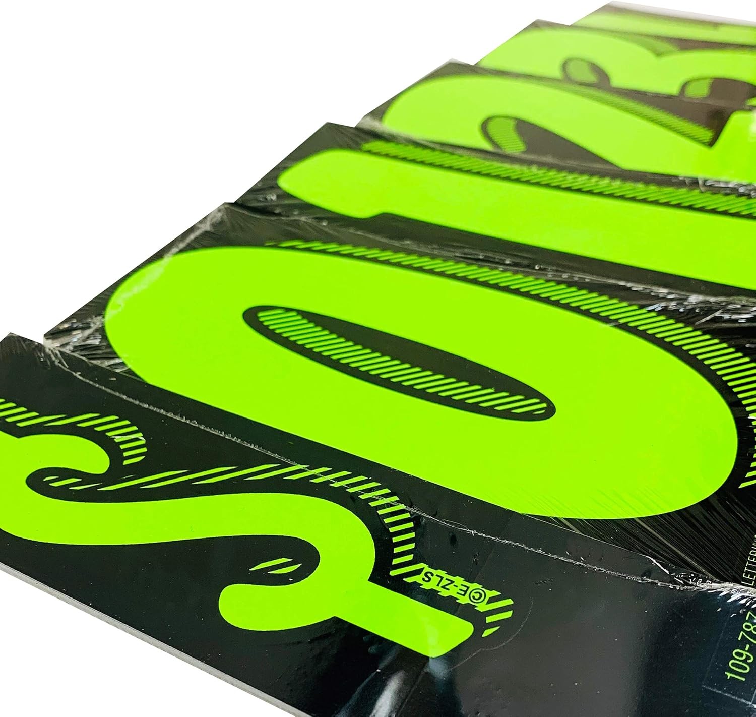 EZ Line Vinyl Decals for Cars Chartreuse Large Number Stickers Windshield Pricin