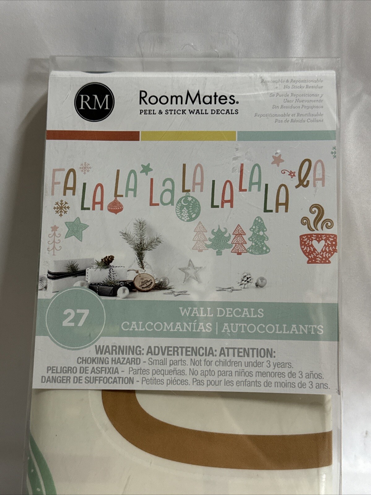 Room Mates Peel & Stick Wall Decals RMK4833SCS FA LA LA LA 27 Decals