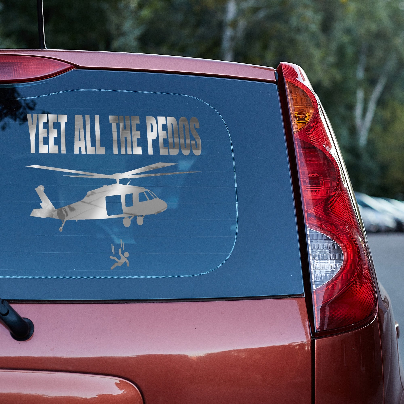 yeet all the Pedos Vinyl Decal Epstein Truck Car Van Laptop sticker