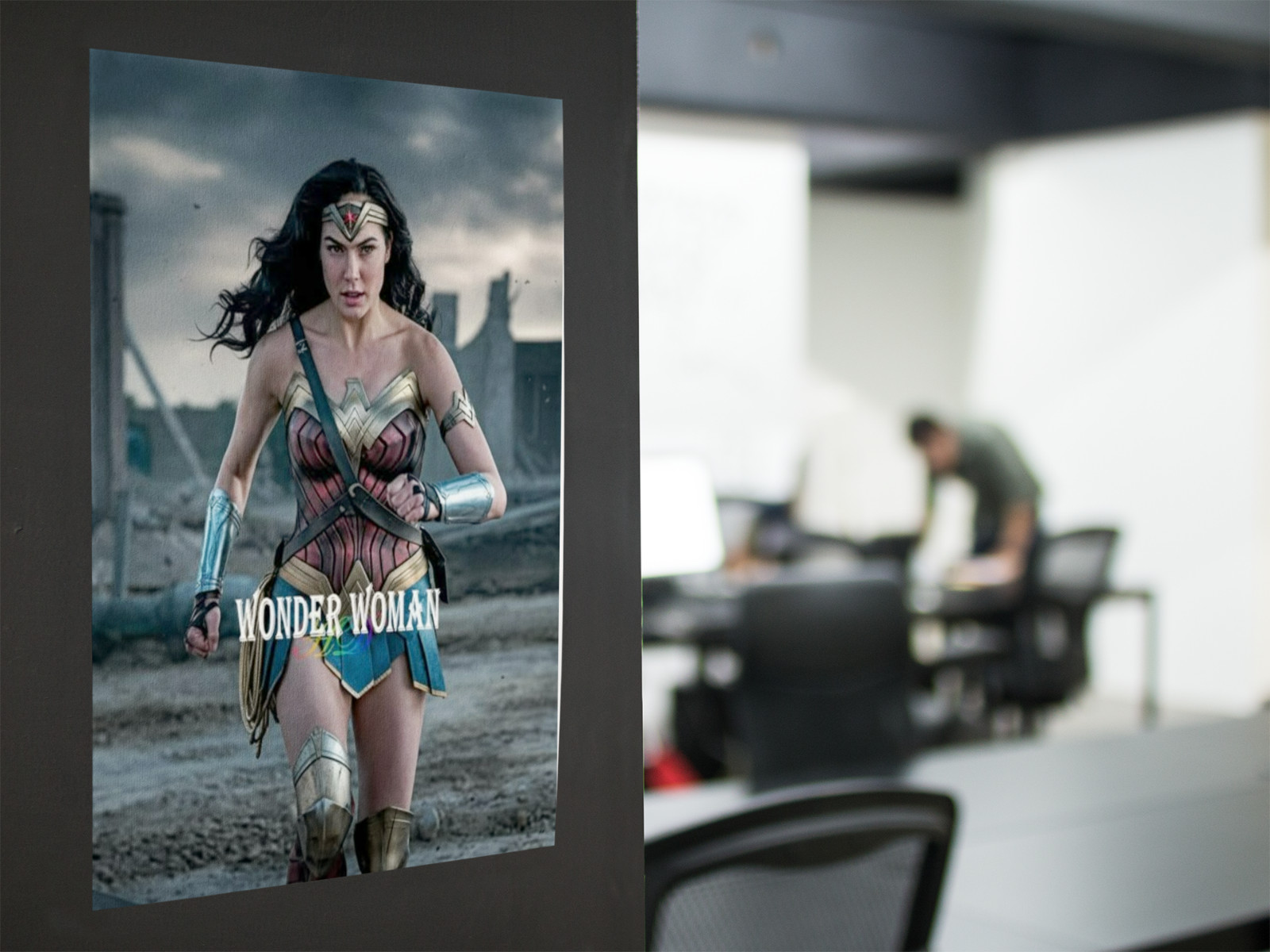 WONDER WOMEN MOVIE Wall Vinyl Decal Poster CANVAS PRINT Removable Adhesive
