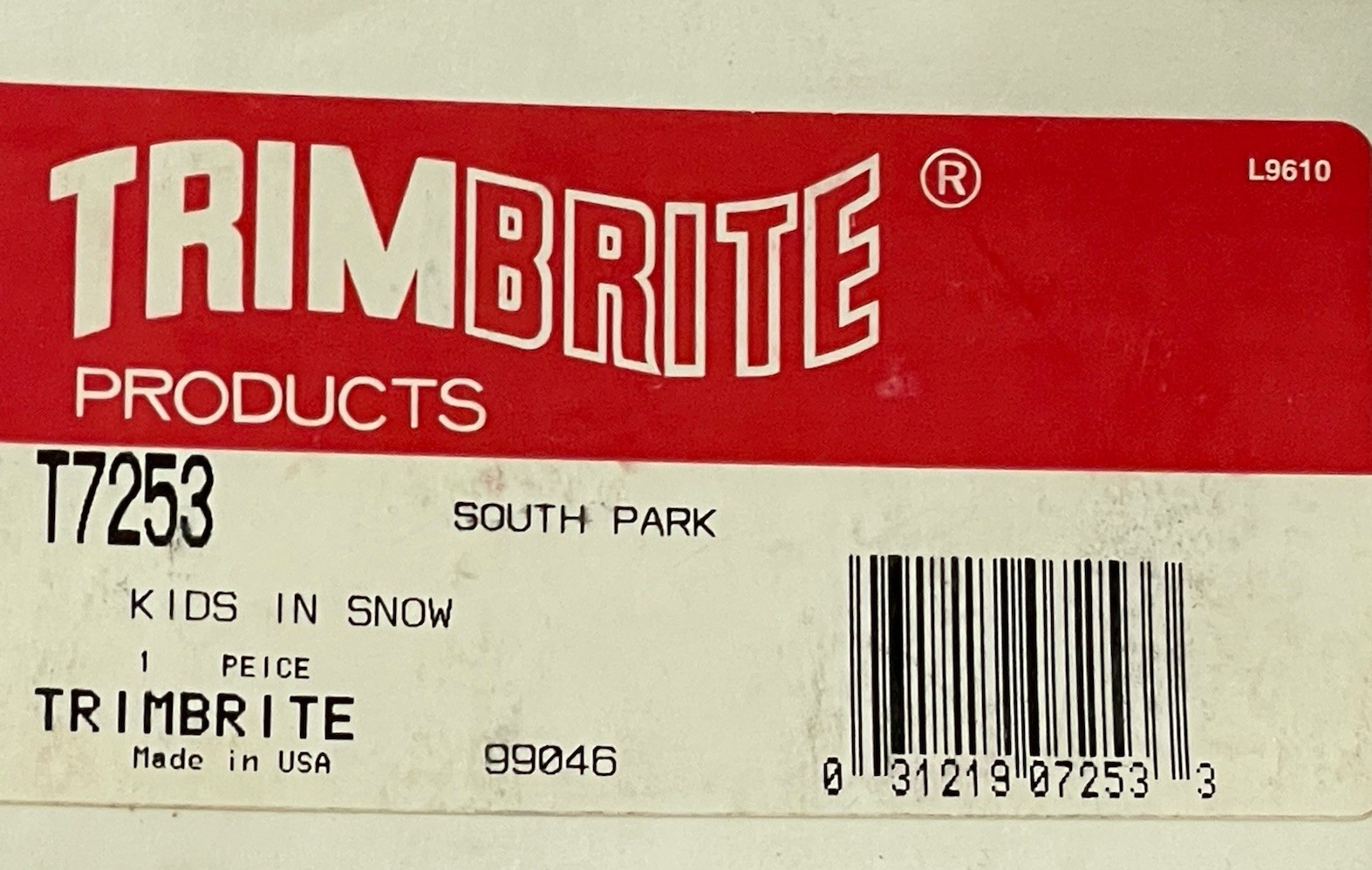 10 South Park Vinyl Stickers 1998 Trimbrite Kids In Snow 3”x8.75” Comedy Central