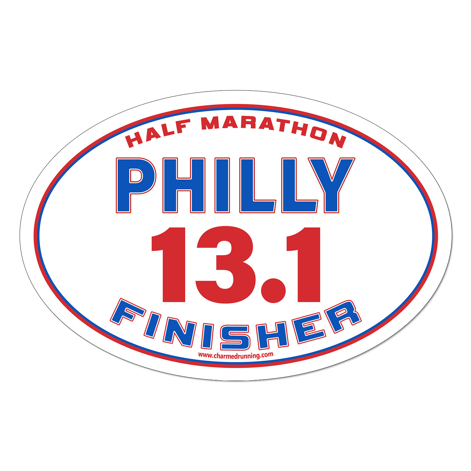 Philadelphia Philly Half Marathon 13.1 Finisher CUSTOM YEAR Decal or Car Magnet